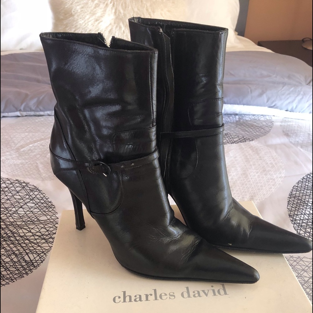 Strappy ankle boot